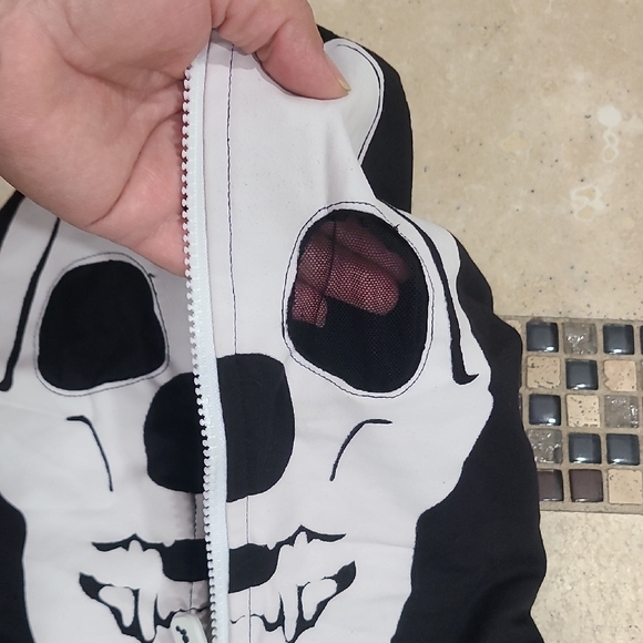 Halloween Costum Tipsy Elves Black and White Skeleton Jumpsuit - Picture 4 of 10